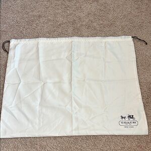 Coach Ivory Storage Bag with Logo